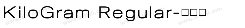 KiloGram Regular字体转换